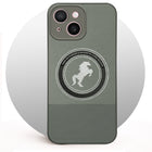 For Apple iPhone 15 Back Cover Case PU Leather Finish (Professional Minimalist Texture | MagSafe Compatile | Camera Protection | Sleek Sober Formal)