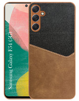 For Samsung Galaxy F54 5G Back Cover Case  (Dual PU Leather Stitch | Professional Minimalist | Soft and Flexible)