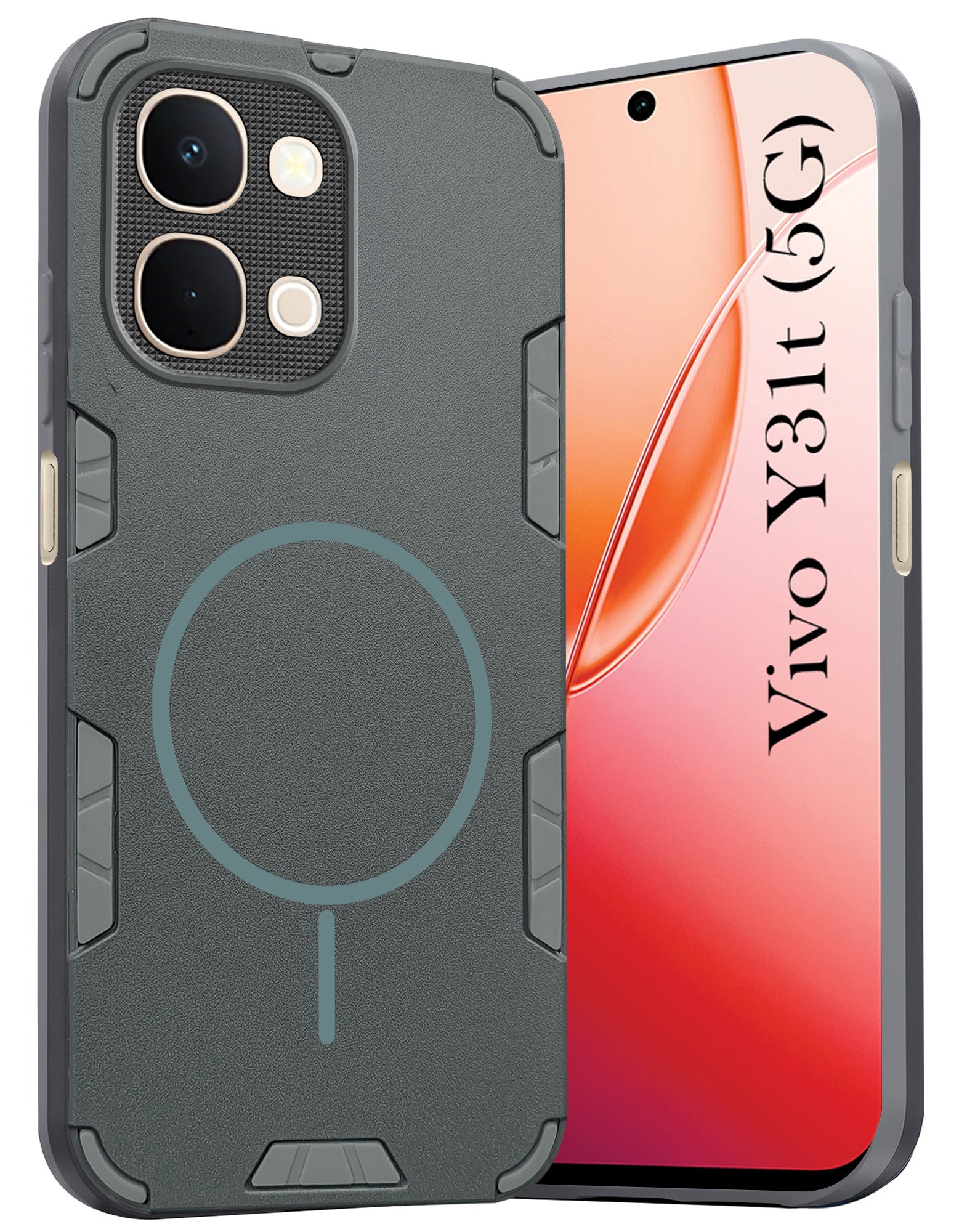 For Vivo Y31T 5G Back Cover Case (Slim Hybrid Armor | Shockproof Camera Protection | Rugged Dual Layer)