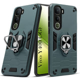 For Vivo Y400 Back Cover Case Hybrid Armor (Shockproof Dual Layer Polycarbonate |Ring Holder Kickstand)