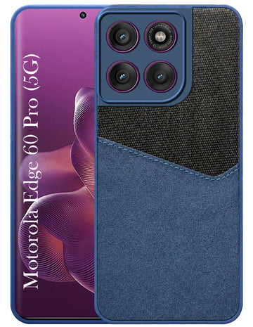 For Motorola Moto Edge 60 Pro Back Cover Case (Dual PU Leather Stitch | Professional Minimalist | Soft and Flexible)