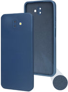 For Samsung Galaxy J6 Plus Back Cover (Matte Finish Silicone with Inside Fiber Cloth)