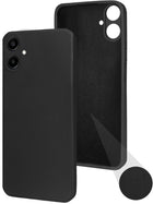 For Samsung Galaxy A06 Back Cover Case ( Matte Finish Silicone with Inside Fiber cloth)