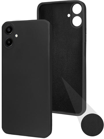 For Samsung Galaxy A06 Back Cover Case ( Matte Finish Silicone with Inside Fiber cloth)