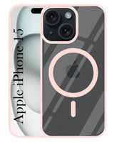 For Apple iPhone 15 Back Cover Case (MagSafe Compatible Wireless Charging | Hybrid Camera Bump Protection | Shockproof Polycarbonate Material)