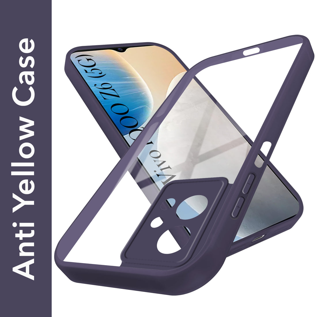 For Vivo iQOO Z6 5G Back Cover Case Ultra-Hybrid (Lifetime Anti Yellow | Anti Scratch | Crystal Clear Shockproof)