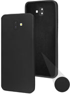 For Samsung Galaxy J6 Plus Back Cover (Matte Finish Silicone with Inside Fiber Cloth)