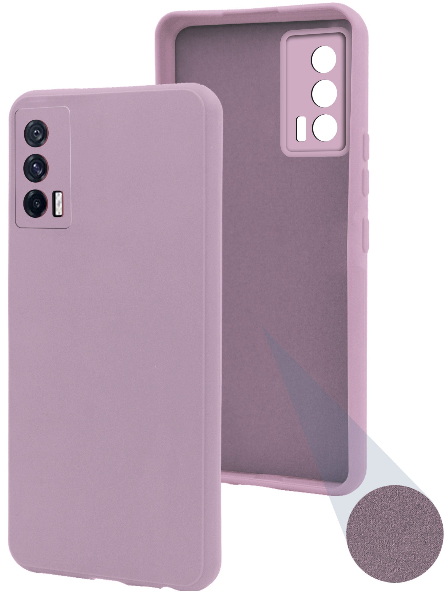 For Vivo iQOO 7 5G Back Cover Case (Matte Finish Silicone with Inside Fiber cloth)