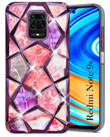 For Xiaomi Mi Redmi Note 9S Back Cover Case (Dual Design Glitter Sparkle and Detachable Diamond Print Case | Soft and Flexible)