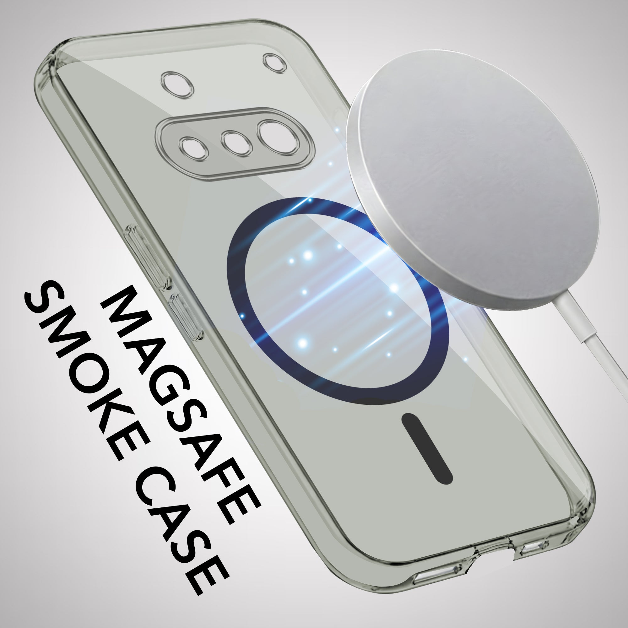 For Nothing Phone 3A 5G Back Cover Case Lifetime Anti-Yellow MagSafe Compatible Clear (Sleek Hard Crystal | Shockproof and Camera Protection)