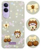 For Vivo V70 FE 5G Back Cover Case (3D Cute Cartoons | Hard Back Side Soft | Matte Premium Finish | HD Printing)
