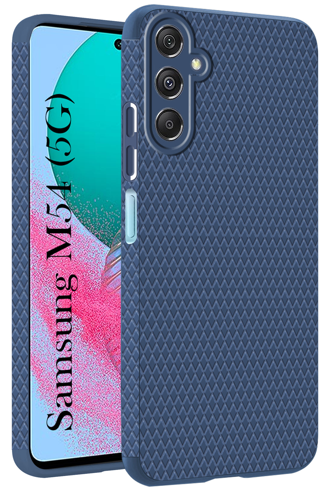 For Samsung Galaxy M54 5G Back Cover Case (Liquid Silicone | Side Grip | Camera Protection)