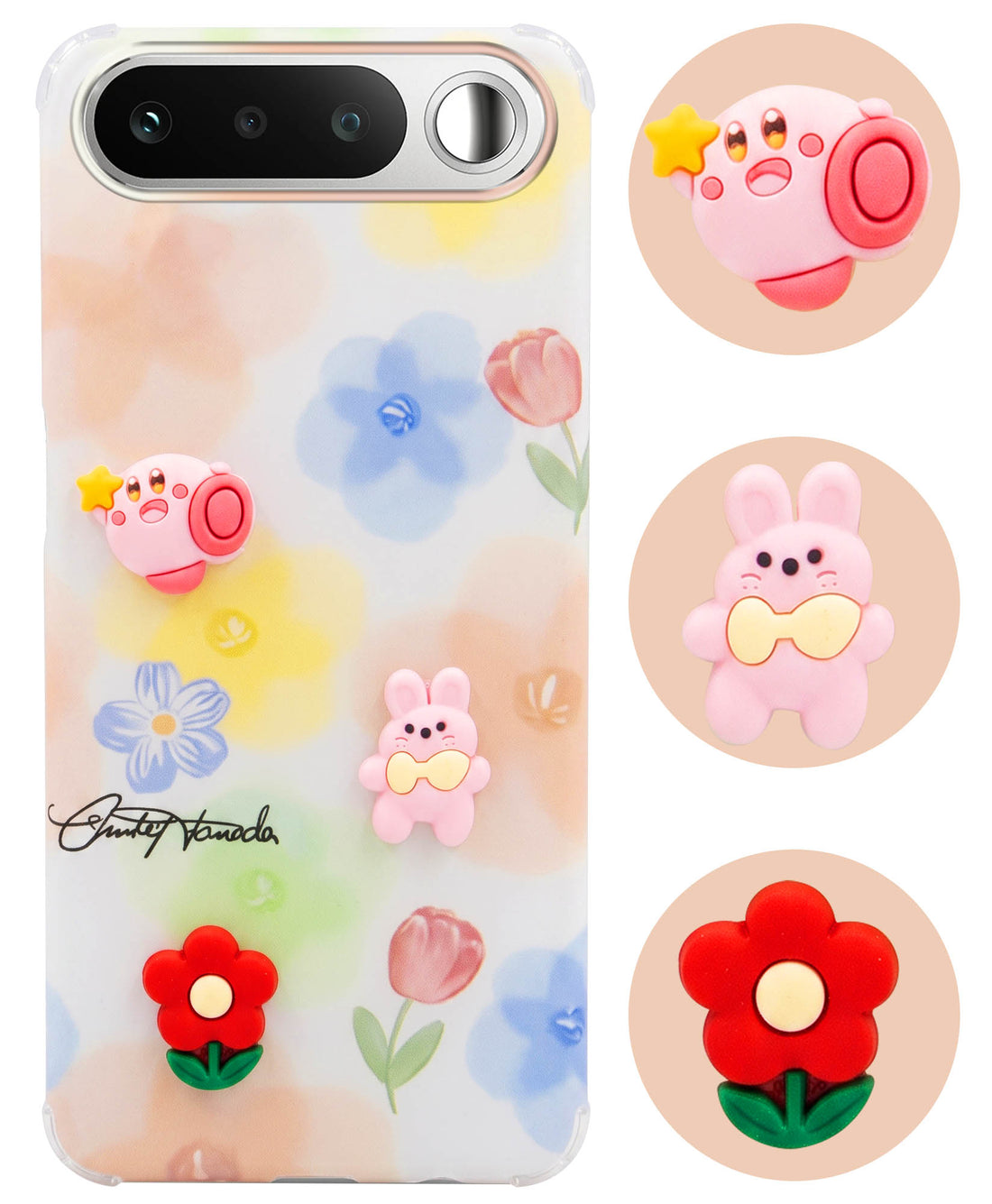 For Realme 16 Back Cover Case (3D Cute Cartoons | Hard Back Side Soft | Matte Premium Finish | HD Printing)