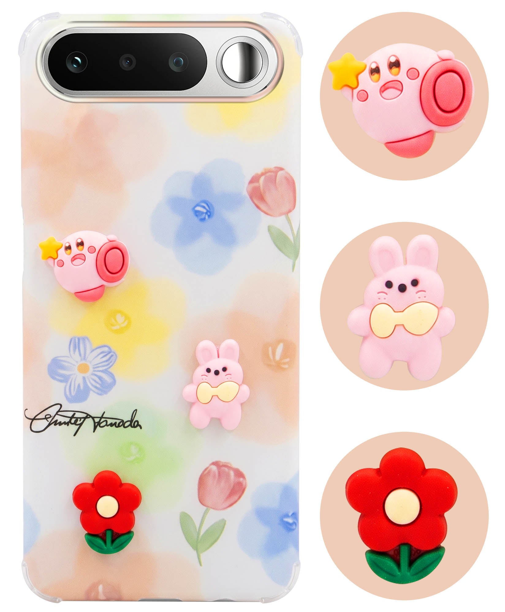 For Realme 16 Back Cover Case (3D Cute Cartoons | Hard Back Side Soft | Matte Premium Finish | HD Printing)