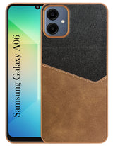 For Samsung Galaxy A06 Back Cover Case (Dual PU Leather Stitch | Professional Minimalist | Soft and Flexible)