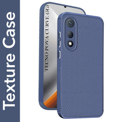 For Tecno Pova Curve Back Cover Case Liquid Silicone (Camera Protection | Side Grip Texture | Soft and Flexible)
