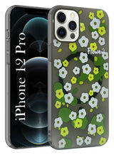 For Apple iPhone 12 Pro  Back Cover Case  (Cute Floral Design | Flower Print for Girls | MagSafe Compatible Wireless Charging)