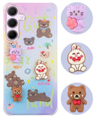 For Samsung Galaxy A35 5G Back Cover Case (3D Cute Cartoons | Hard Back Side Soft | Matte Premium Finish | HD Printing)