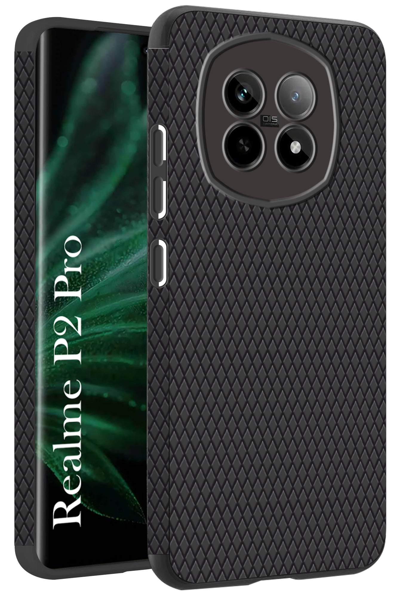 For Realme P2 Pro Back Cover Case (Liquid Silicone | Side Grip | Camera Protection)