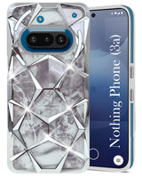 For Nothing Phone 3A 5G Back Cover Case(Dual Design Glitter Sparkle and Detachable Diamond Print Case | Soft and Flexible)