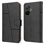 For Xiaomi Poco F7 5G Flip Cover Case ( Stitched Leather with Magnetic Closure)