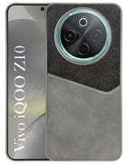 For Vivo iQOO Z10 Back Cover Case (Dual PU Leather Stitch | Professional Minimalist | Soft and Flexible)