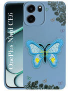 For Oneplus Nord CE 6 Back Cover Case (Soft Butterfly Embroidery | Women Teen Girls | Camera Protection| Matte Silicone)