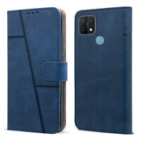 For Oppo A35 Flip Cover Case ( Stitched Leather with Magnetic Closure)