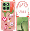 For Motorola Moto Edge 60 Back Case Cover Strap (3D embossed Figures | Strap Holder | 360* Soft Cushion with Camera Bump)