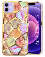 For Apple iPhone 12 Back Cover Case (Dual Design Glitter Sparkle and Detachable Diamond Print Case | Soft and Flexible)