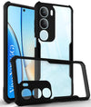 For Vivo Y29 Back Cover Case (Shockproof with Polycarbonate Clear Panel | Professional Black)