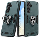 For Samsung Galaxy S25 FE Back Cover Case Hybrid Armor (Shockproof Dual Layer Polycarbonate |Ring Holder Kickstand)
