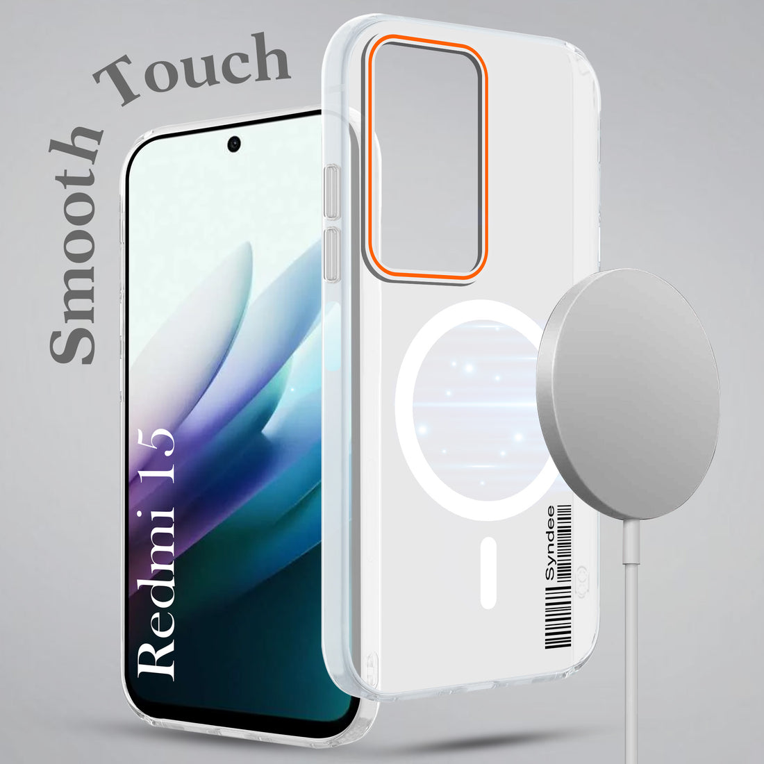 For Redmi 15 Back Cover Case (Soft Touch | Camera Bump Protection | MagSafe Compatible | Matte Finish)