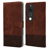 For Vivo T3 Ultra Flip Cover Case ( Professional Dual Leather Wallet with Magnetic Closure)