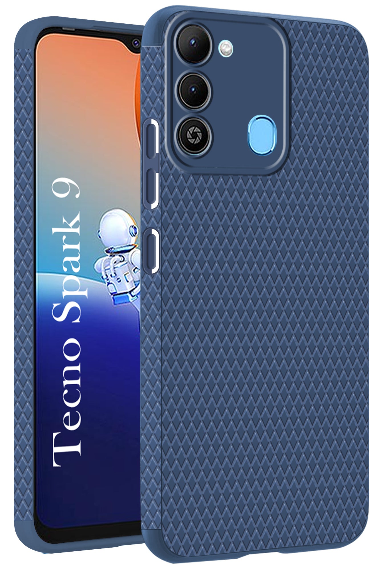 For Tecno Spark 9 Back Cover Case (Liquid Silicone | Side Grip | Camera Protection)