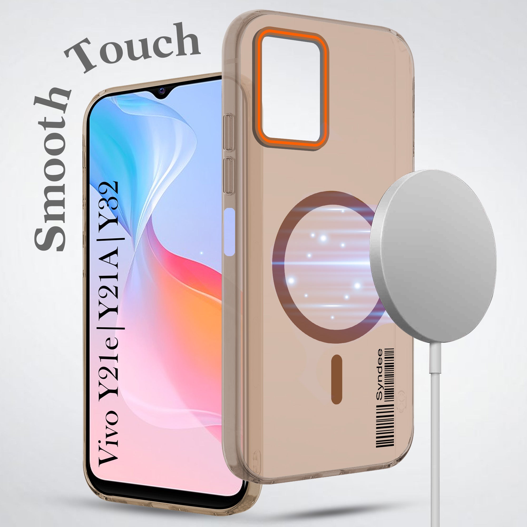 For Vivo Y21e | Vivo Y21A | Vivo Y32 Back Cover Case (Soft Touch | Camera Bump Protection | MagSafe Compatible | Matte Finish)