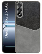 For Oneplus Nord 5 Back Cover Case (Dual PU Leather Stitch | Professional Minimalist | Soft and Flexible)
