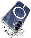 For Samsung Galaxy S25 FE Back Cover Shockproof Crystal-Clear (Magsafe Wireless Support | Drop & Camera Protection | Hard Polycarbonate)