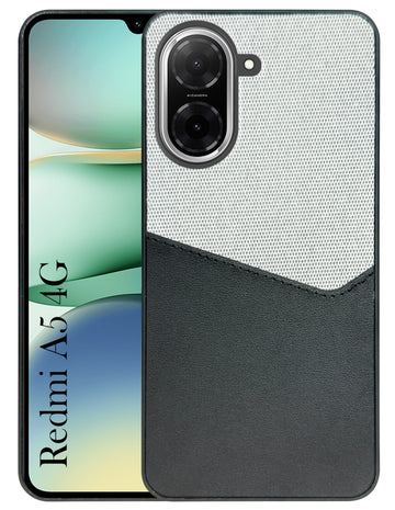 For Redmi A5 4G Back Cover Case (Dual PU Leather Stitch | Professional Minimalist | Soft and Flexible)