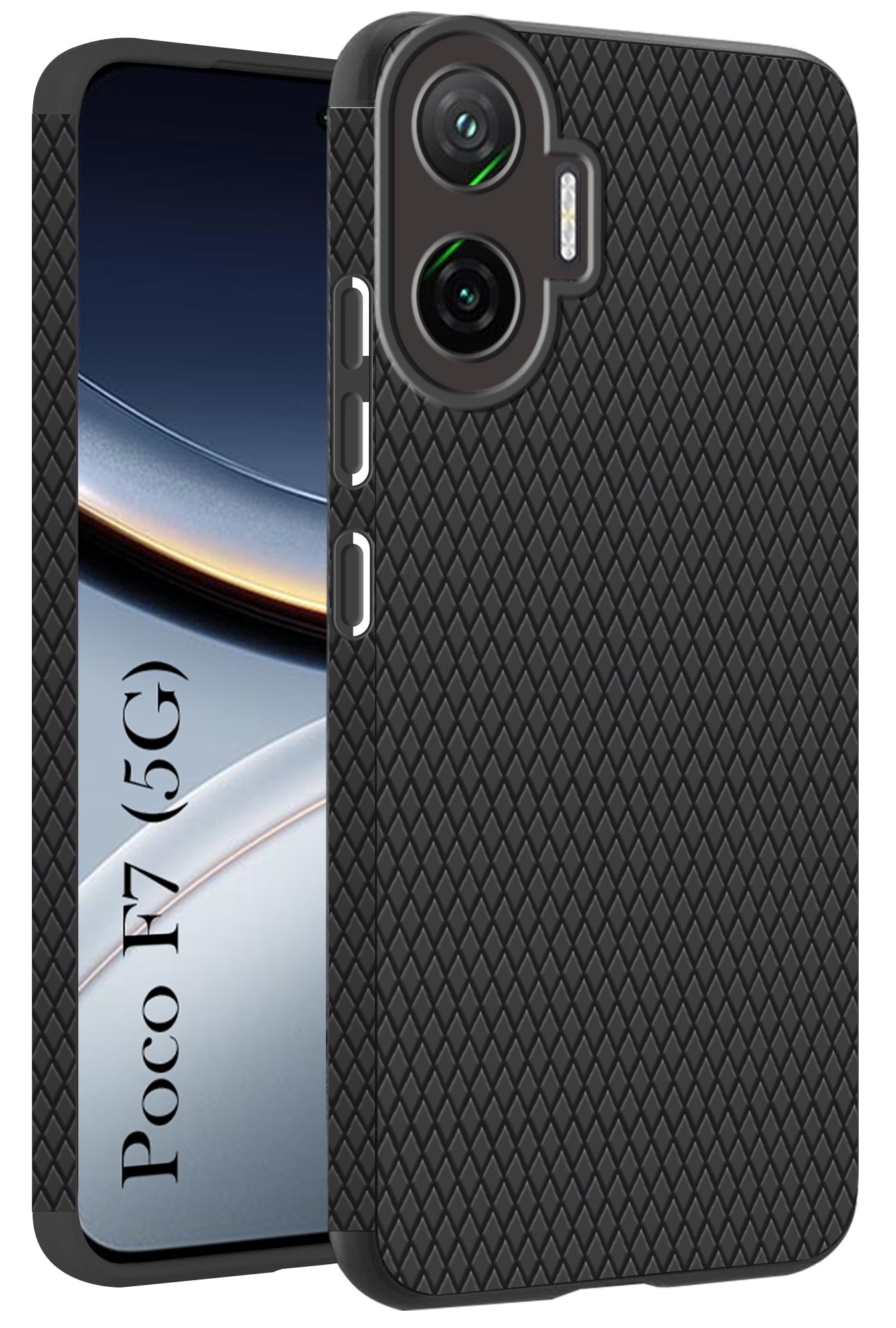 For Xiaomi Poco F7 5G Back Cover Case (Liquid Silicone | Side Grip | Camera Protection)