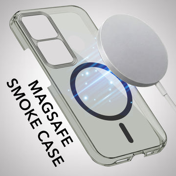 For Vivo V30 | Vivo V30 Pro 5G Back Cover Case Lifetime Anti-Yellow MagSafe Compatible Clear (Sleek Hard Crystal | Shockproof and Camera Protection)