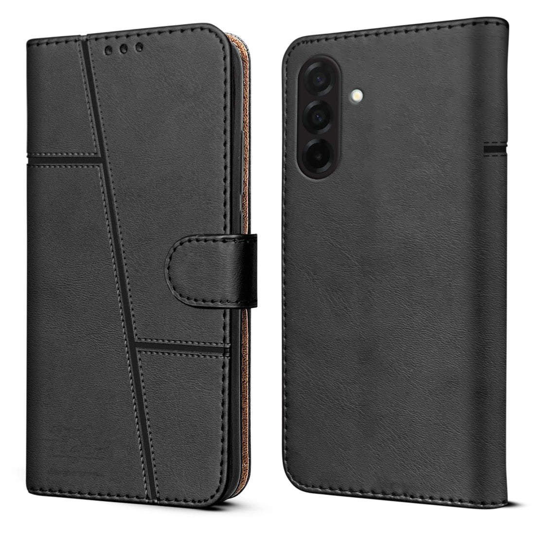 For Samsung Galaxy A26 5G Flip Cover Case ( Stitched Leather with Magnetic Closure)