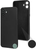 For Nothing CMF Phone 1 Back Cover Case (Matte Finish Silicone with Inside Fiber cloth)