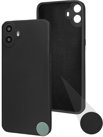 For Nothing CMF Phone 1 Back Cover Case (Matte Finish Silicone with Inside Fiber cloth)