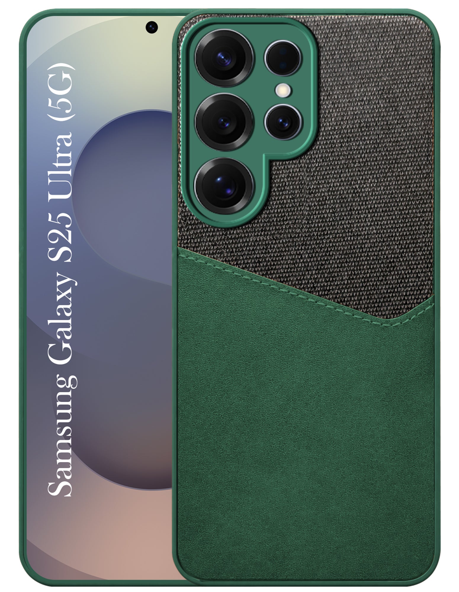 For Samsung Galaxy S25 Ultra Back Cover Case (Dual PU Leather Stitch | Professional Minimalist | Soft and Flexible)