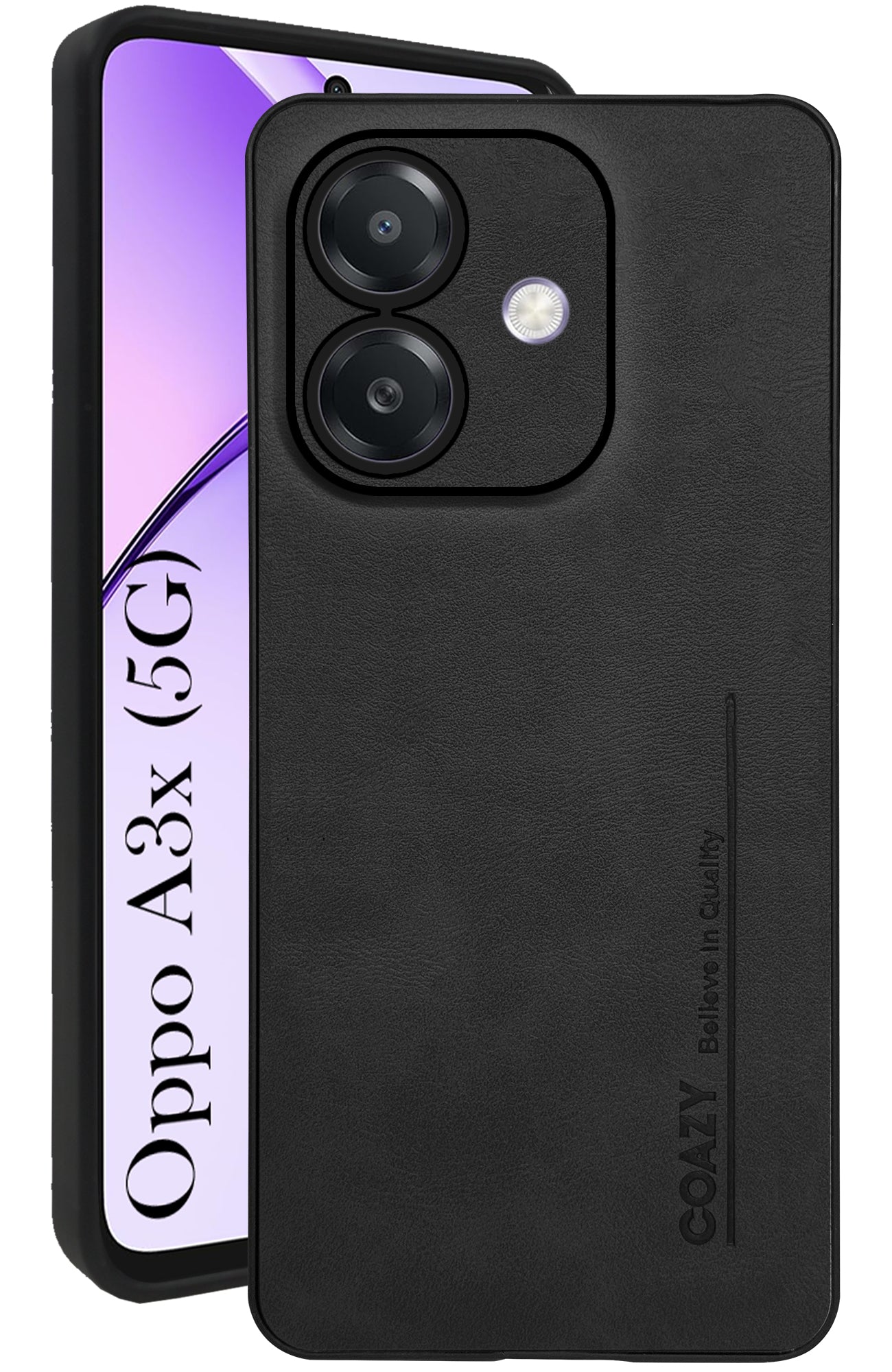 For Oppo A3X 5G | Oppo A3 5G Back Cover Case (Professional Vegan Leather | Camera Protection | Slim & Soft)