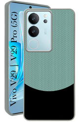 For Vivo V29 | Vivo V29 Pro Back Cover Case (Elegant PU Leather Finish | Premium Minimalist Professional | Camera Protection Bump)