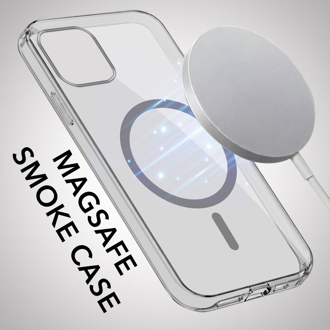 For Apple iPhone 12 Back Case Cover Lifetime Anti-Yellow MagSafe Compatible Clear (Sleek Hard Crystal | Camera Protection and Shockproof)