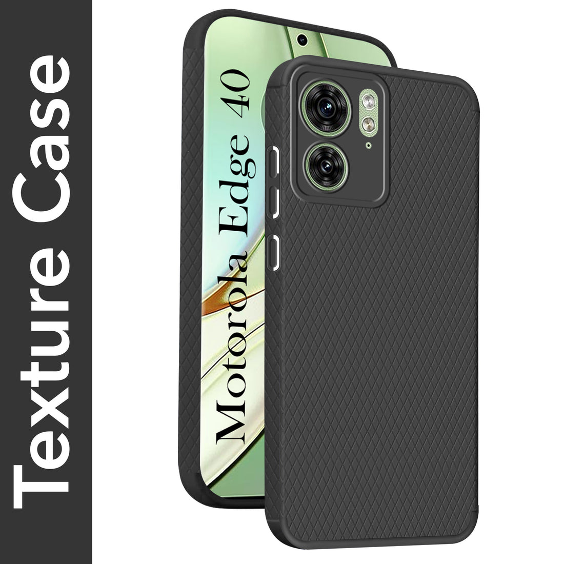 For Motorola Moto Edge 40 Back Cover Case (Liquid Silicone | Side Grip | Camera Protection)