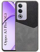 For Oppo A3 Pro 5G Back Cover Case (Dual PU Leather Stitch | Professional Minimalist | Soft and Flexible)